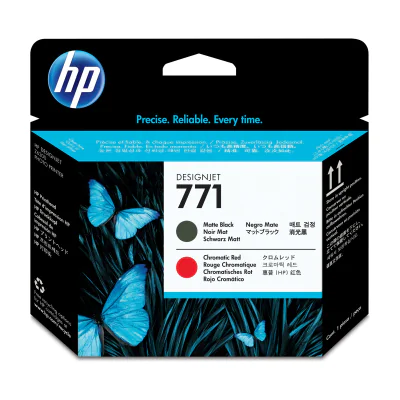 Cap de printare HP 771 Matte Black/Chromatic Red DesignJet, compatibil HP DesignJet Z6200 Photo Printer