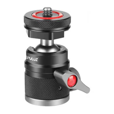 Cap sferic din aliaj de aluminiu Puluz cu prindere pentru patină (negru)
