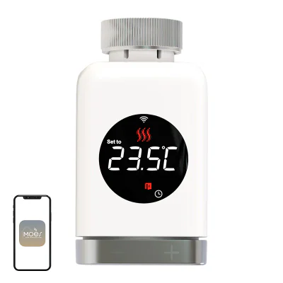 Cap termostatic MOES TRV 801 ZigBee
