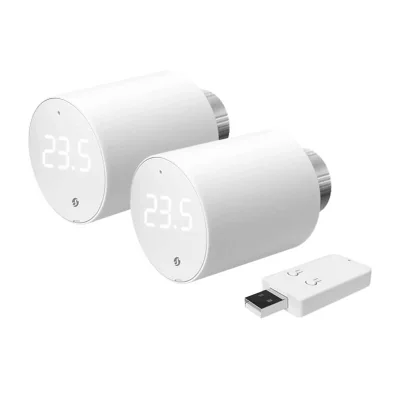 Cap termostatic Shelly BLU TRV (2 bucăți cu unitate de control)