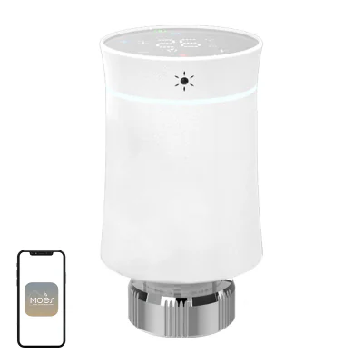 Cap termostatic tactil MOES TRV BY100 ZigBee
