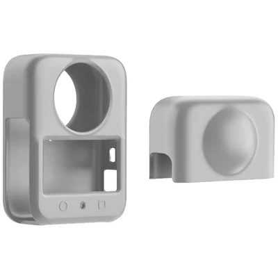 Capac din silicon cu lentile PULUZ DJI Osmo 360 (gri)