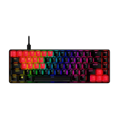 Capace taste Gaming HP HyperX Rubber Keycaps, layout US, roșu, set 19 bucăți, Red