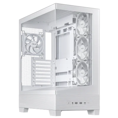 Carcasa ASUS A31 Plus TG ARGB, Mid Tower, White