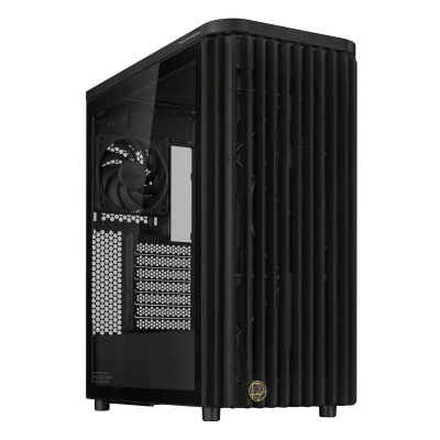 Carcasa ASUS ProArt PA401 Wood TG PWM, RGB, Mid Tower, Black