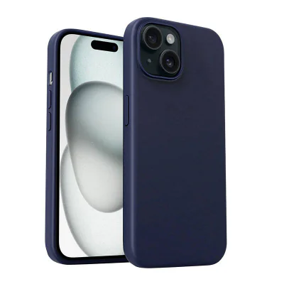 Carcasă Aukey PC-GJ10B pentru iPhone 15 Plus (albastru furtună)