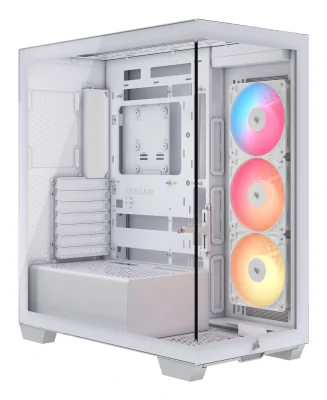 Carcasa Corsair 3500X RS-R ARGB, Mid Tower, White