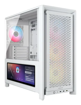 Carcasa CORSAIR FRAME 4000D LCD RS ARGB, Mid Tower, White
