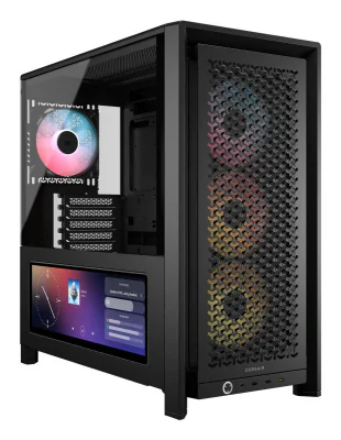 Carcasa Corsair FRAME 4000D LCD RS ARGB, Mid Tower, Black