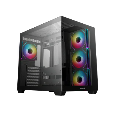 Carcasa DEEPCOOL CG530 4F, RGB, Mid Tower, Black