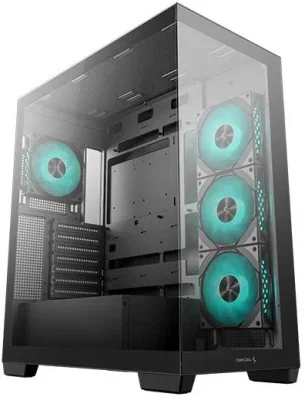 Carcasa DEEPCOOL CG580 4F, RGB, Mid Tower, Black