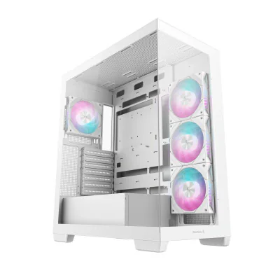 Carcasa DEEPCOOL CG580 4F, RGB, Mid Tower, White
