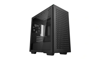 CARCASA DEEPCOOL CH370, Micro ATX, fara sursa, sticla securizata, 1 x 120mm fan, USB 3.0 x 2, Jack 3.5mm x 1, black, "R-CH370-BKNAM1-G-1"