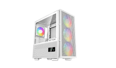 CARCASA DeepCool "CH560 DIGITAL WH", Middle Tower, ATX, fara sursa, sticla securizata,4 ventilatoare incluse,iluminare RGB, alb, USB 3.2 gen 1 x 1, USB Type-C x 1,Jack 3.5mm "R-CH560-WHAPE4D-G-1"