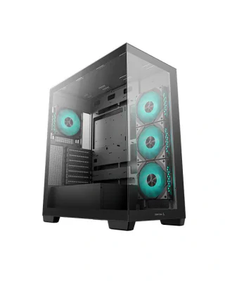 CARCASA gaming "CG580 4F V2", middle tower, ATX, fara sursa, sticla securizata, suporta 8xfan, inclus 4xfanx120mm, ARGB, negru, PSU shroud,7 sloturi expansiune, USB-C x 1, USB 3.0 x 2, audio+mic, "R-CG580-BKADA4-G-2"