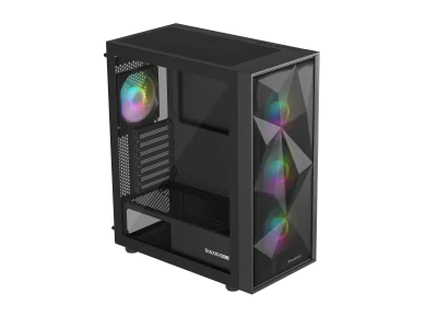 Carcasa GENESIS Diaxid 605 ARGB, Mid Tower, Black