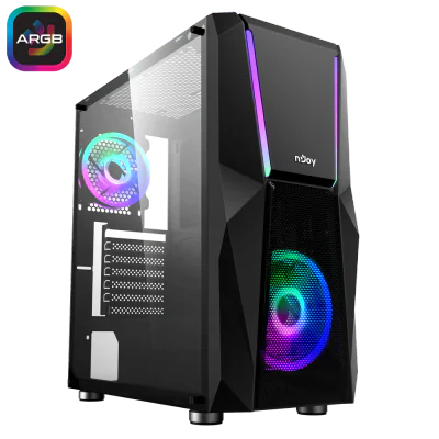 Carcasa nJoy Fort, Mid Tower NEGRU