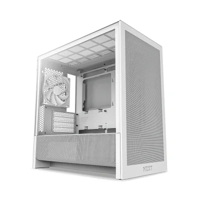 Carcasa NZXT H3 Flow (2025), mATX, Tower, Alb "CC-H31FW-01"