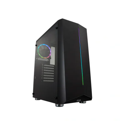 FSP CMT151, PC, Black, ATX, micro ATX, Acrylic, SPCC, Gaming, 16 cm