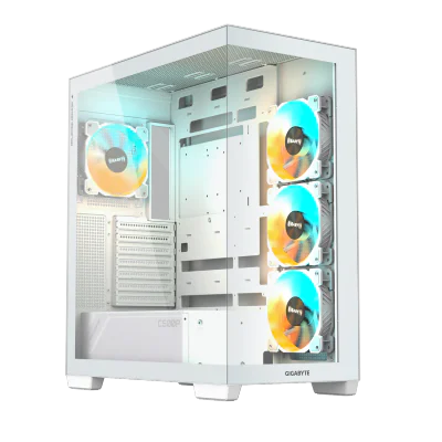 GIGABYTE C500 PANORAMIC STEALTH, Midi Tower, PC, White, ATX, Mini-ATX, Mini-ITX, Glass, Plastic, Steel, Gaming