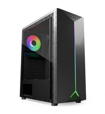 Carcasă PC NJOY Anil, RGB, Mid Tower, Black