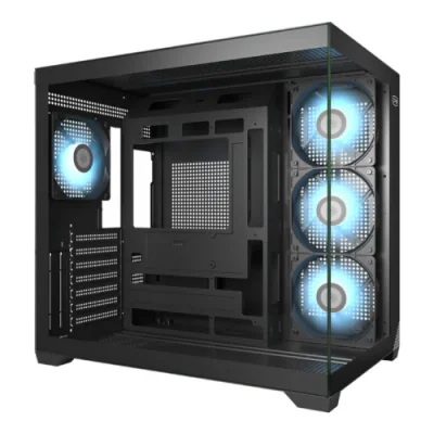 CARCASA PCCooler "C3 T700 ARGB", middle tower, gaming, fara sursa, suporta 10xfan, 4xfan inclus, USB Type-C x 1, USB 3.0 x 1, USB 2.0 x 1, audio+mic, 7 sloturi expansiune, negru, "C3 T700 ARGB BK"