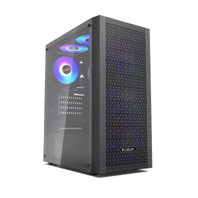 CARCASA PCCOOLER, Middle Tower, ATX, fara sursa, sticla securizata, 3 ventilatoare incluse, iluminare ARGB, alb, USB 3.2 gen 2 x 2, mic, audio, "C3D510 ARGB WH"