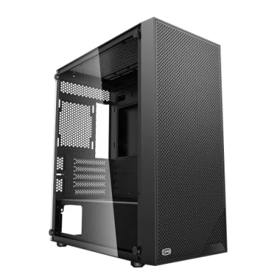CARCASA PCCooler, middle tower, gaming, fara sursa, suporta 7xfan, PSU shroud, USB 3.1 gen x 1, USB 2.0 x 2, audio+mic, 5 sloturi expansiune, alb, "C3B310-WHP0-GL"