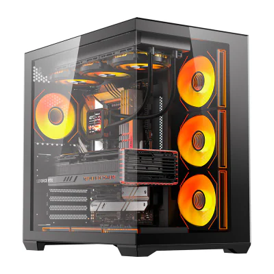 Carcasă pentru computer DarkFlash C280 (negru) + 7 ventilatoare