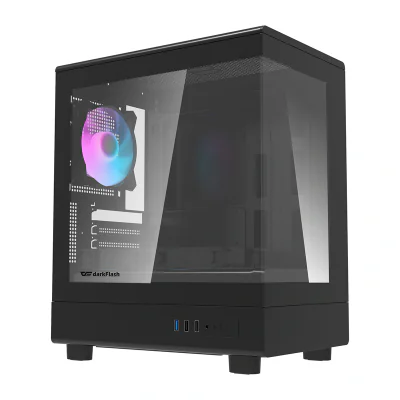 Carcasă pentru computer Darkflash DB330M + 3 ventilatoare (negru)