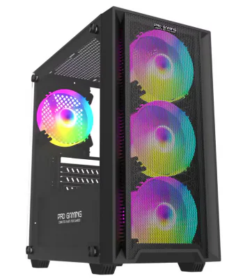 Carcasa PRO GAMING ARROW Mid Tower ARGB NEGRU