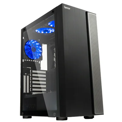 Carcasa SPACER ICE HERO Mid Tower NEGRU