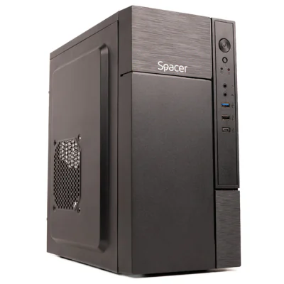 Carcasa SPACER Mini Tower NEGRU