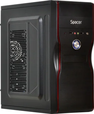 Carcasa Spacer New Mercury, ATX, MidTower NEGRU
