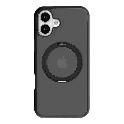 Carcasă Torras Ostand Pro pentru iPhone 16 (negru)