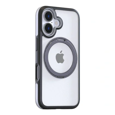 Carcasă Torras Ostand R Fusion pentru iPhone 16 (negru)
