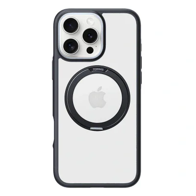 Carcasă Torras Ostand R Fusion pentru iPhone 16 Pro Max (negru)