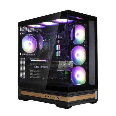CARCASA Zalman "P40 NAMU", middle tower, gaming, fara sursa, suporta 10xfan, 4xfan inclus, PSU shroud, afisaj electronic, USB Type-C x 1, USB 3.1 gen1 x 2, audio+mic, 7 sloturi expansiune, negru, "P40 NAMU Black"