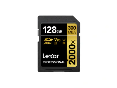 Card de memorie Lexar Professional 2000x, 128GB, SDXC, UHS-II U3, V90 "LSD2000128G-BNNNG"