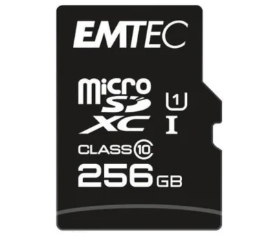 Card de Memorie MicroSDHC EMTEC, 256GB, CLASS 10 UHS-I