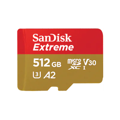 Card de Memorie MicroSDHC SanDisk, 512GB, UHS-I, Class 10, 80MB/s + Adaptor