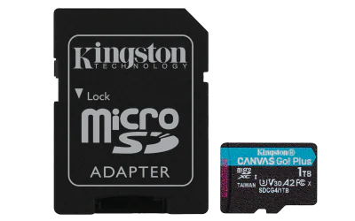 Card de Memorie MicroSDXC Kingston,1TB,Canvas GO Plus ,Cu Adaptor