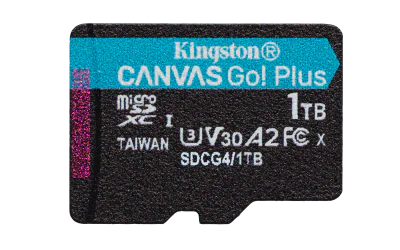 Card de Memorie MicroSDXC Kingston,1TB,Canvas GO Plus,Fara Adaptor