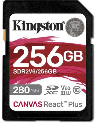 Card de Memorie SDXC Kingston Canvas React Plus Class 10 UHS-II 256GB