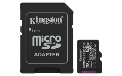 Card de MemorieMicroSDXC Kingston 128GBCanvas Select PlusCu Adaptor