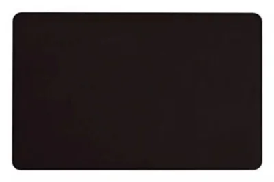 CARD,FOOD SAFE PVC,30 MIL,BLACK/BLACK,GLOSSY (500 BOX)