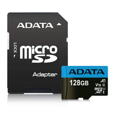 CARD MicroSD ADATA, 128 GB, MicroSDXC, clasa 10, standard UHS-I U1, "AUSDX128GUICL10A1-RA1"