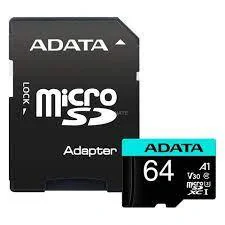 Card MicroSD ADATA Premier Pro, 64GB, MicroSDXC, 100 MB/s citire, 80 MB/s scriere