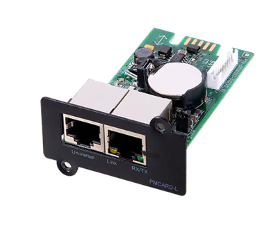 CARD SNMP UPS NJOY ACUP-SN000MP-CG01B  Caracteristici:  Network: RJ45 10/100BaseT  Protocoale: HTTP/HTTPs, TCP/IP, Telnet, SNMPv1/v3, IPv4, NTP, UDP, DHCP, NTP, DNS, SMTP, SSL, TLS, Telnet, FTP  Permite monitorizare remote prin browser web, control c