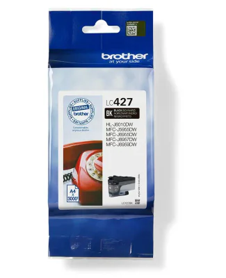 Brother LC-427BK, Standard Yield, Black, Pigment-based ink, 1 pc(s), 3000 pages, Single pack